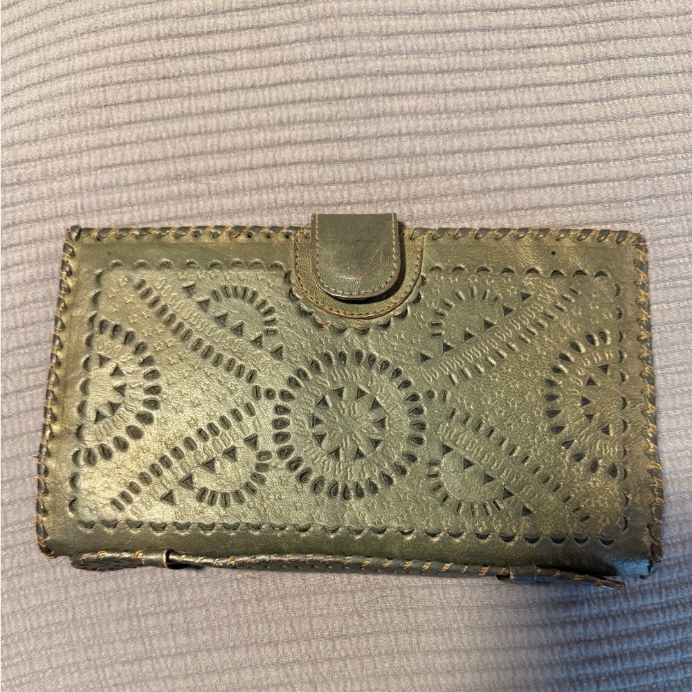 Cleobella gold Leather Wallet